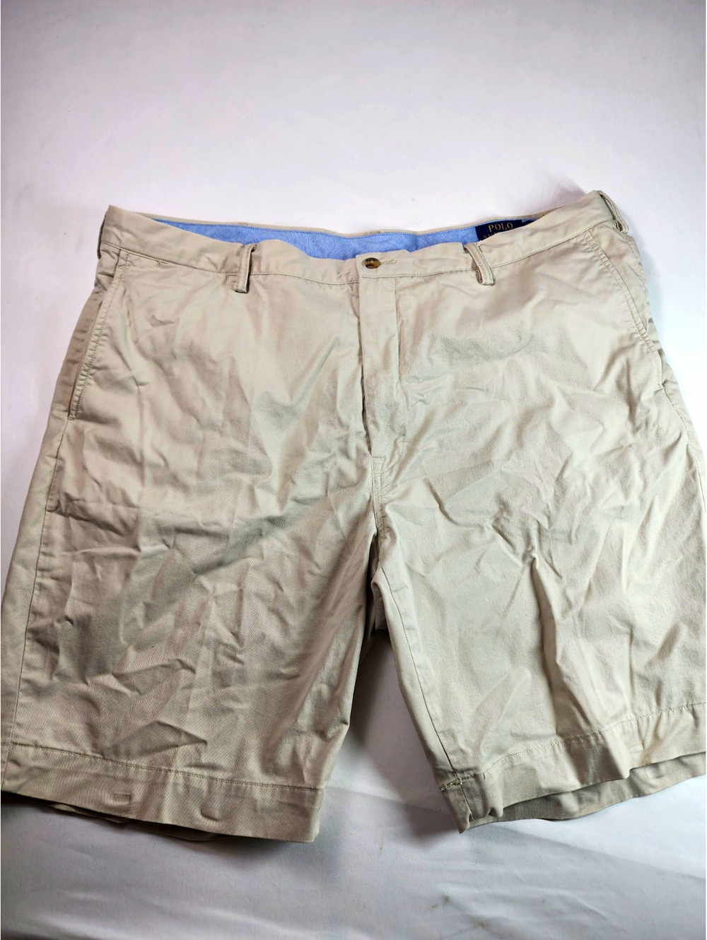 Polo Ralph Lauren Men's Beige Chino Shorts Classic Fit Stretch 9" Inseam